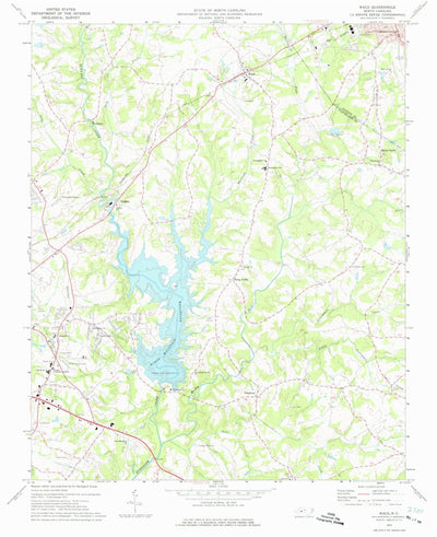 United States Geological Survey Waco, NC (1973, 24000-Scale) digital map
