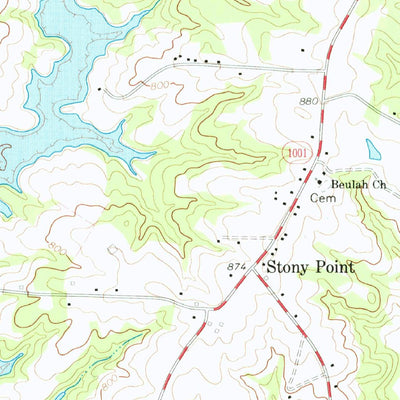 United States Geological Survey Waco, NC (1973, 24000-Scale) digital map