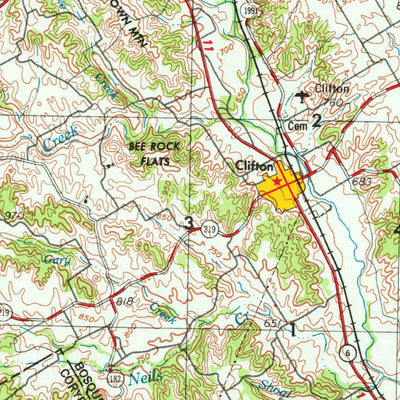 United States Geological Survey Waco, TX (1954, 250000-Scale) digital map