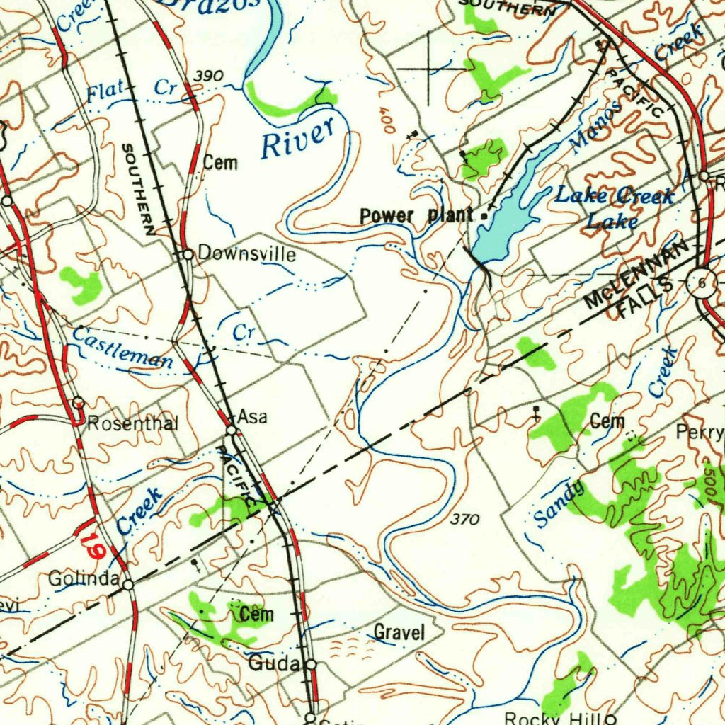 Waco, TX (1955, 250000-Scale) Map by United States Geological Survey ...