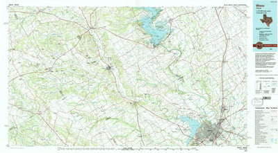 United States Geological Survey Waco, TX (1985, 100000-Scale) digital map