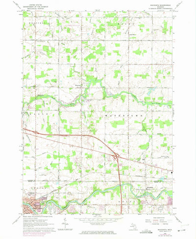 United States Geological Survey Wacousta, MI (1965, 24000-Scale) digital map