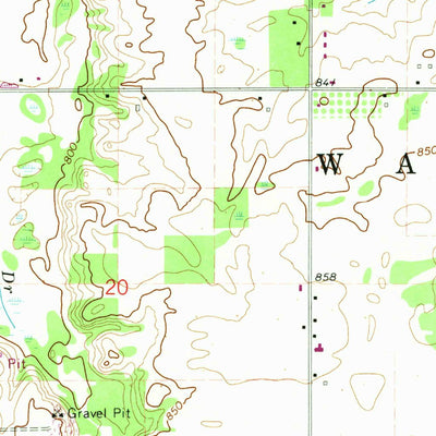 United States Geological Survey Wacousta, MI (1965, 24000-Scale) digital map