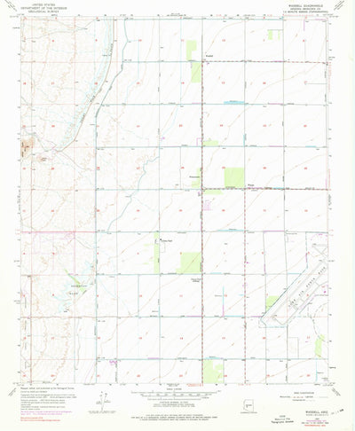 United States Geological Survey Waddell, AZ (1957, 24000-Scale) digital map