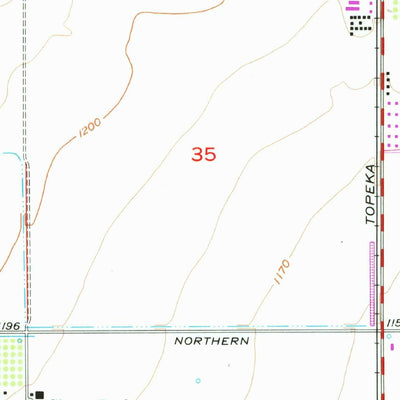 United States Geological Survey Waddell, AZ (1957, 24000-Scale) digital map