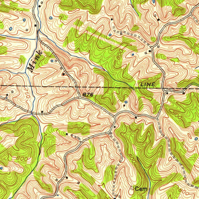 United States Geological Survey Waddy, KY (1954, 24000-Scale) digital map