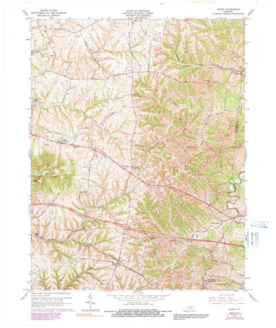 United States Geological Survey Waddy, KY (1965, 24000-Scale) digital map