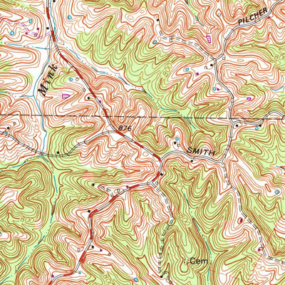 United States Geological Survey Waddy, KY (1965, 24000-Scale) digital map