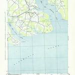 United States Geological Survey Wade Point, NC (1943, 62500-Scale) digital map