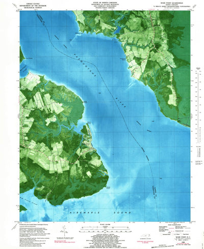 United States Geological Survey Wade Point, NC (1982, 24000-Scale) digital map