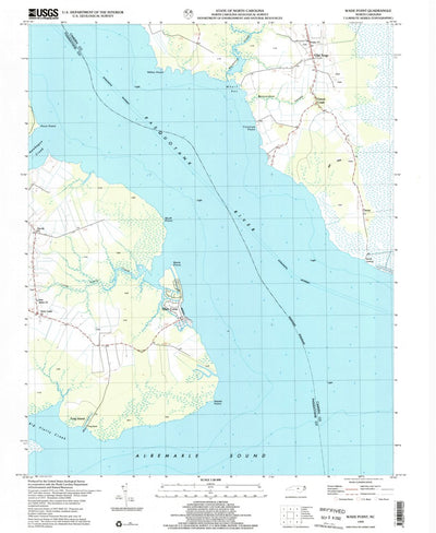United States Geological Survey Wade Point, NC (1999, 24000-Scale) digital map
