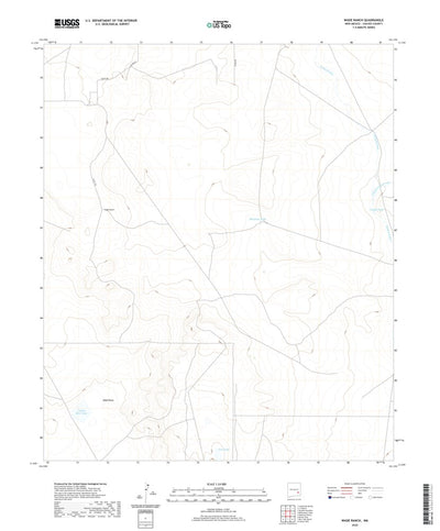 United States Geological Survey Wade Ranch, NM (2020, 24000-Scale) digital map