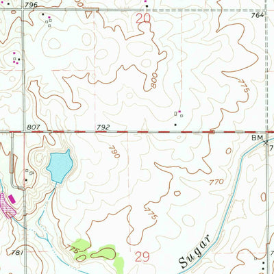 United States Geological Survey Wadena, IN (1962, 24000-Scale) digital map