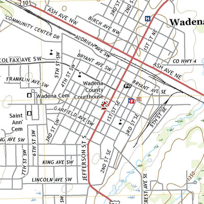 United States Geological Survey Wadena, MN (2022, 24000-Scale) digital map