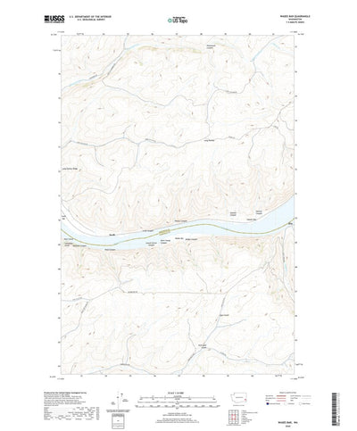 United States Geological Survey Wades Bar, WA (2020, 24000-Scale) digital map