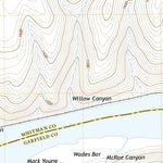 United States Geological Survey Wades Bar, WA (2020, 24000-Scale) digital map
