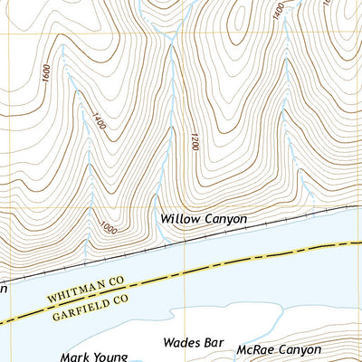 United States Geological Survey Wades Bar, WA (2020, 24000-Scale) digital map
