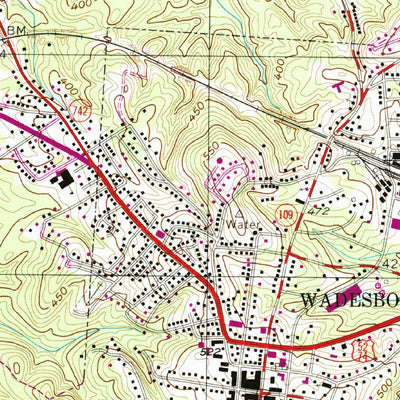 United States Geological Survey Wadesboro, NC (1956, 24000-Scale) digital map