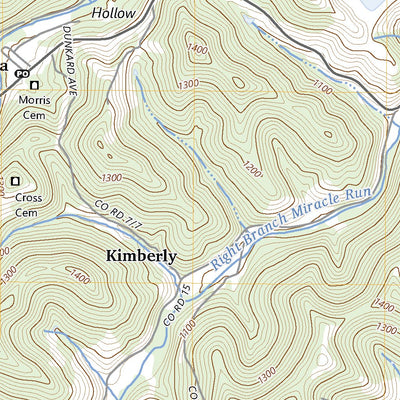 United States Geological Survey Wadestown, WV (2023, 24000-Scale) digital map
