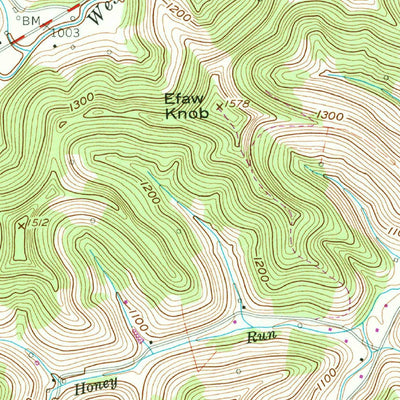 United States Geological Survey Wadestown, WV-PA (1958, 24000-Scale) digital map