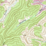 United States Geological Survey Wadestown, WV-PA (1958, 24000-Scale) digital map