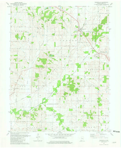 United States Geological Survey Wadesville, IN (1981, 24000-Scale) digital map