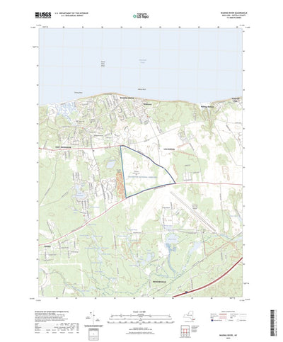 United States Geological Survey Wading River, NY (2023, 24000-Scale) digital map
