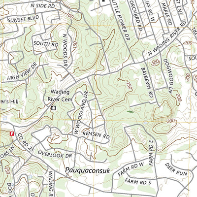 United States Geological Survey Wading River, NY (2023, 24000-Scale) digital map