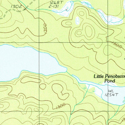 United States Geological Survey Wadleigh Mountain, ME (1988, 24000-Scale) digital map