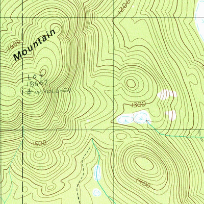 United States Geological Survey Wadleigh Mountain, ME (1988, 24000-Scale) digital map