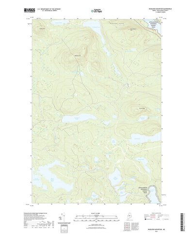 United States Geological Survey Wadleigh Mountain, ME (2021, 24000-Scale) digital map