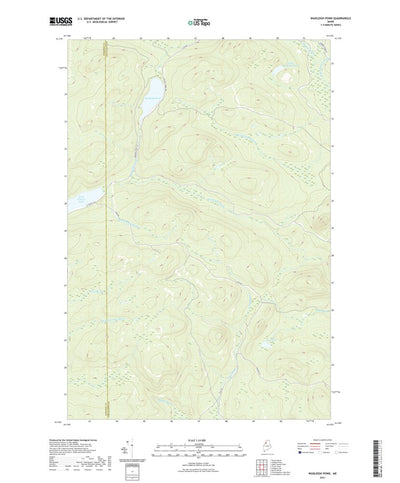 United States Geological Survey Wadleigh Pond, ME (2021, 24000-Scale) digital map