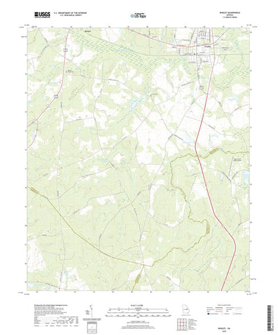 United States Geological Survey Wadley, GA (2020, 24000-Scale) digital map