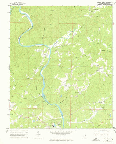 United States Geological Survey Wadley North, AL (1969, 24000-Scale) digital map