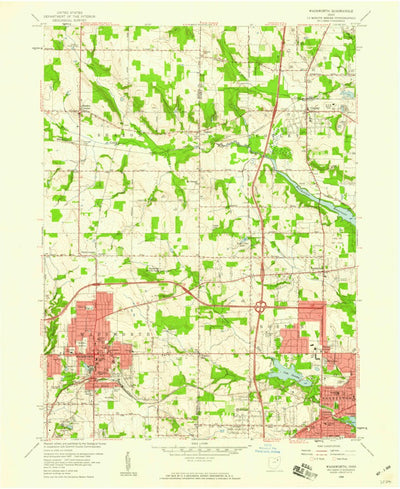 United States Geological Survey Wadsworth, OH (1958, 24000-Scale) digital map