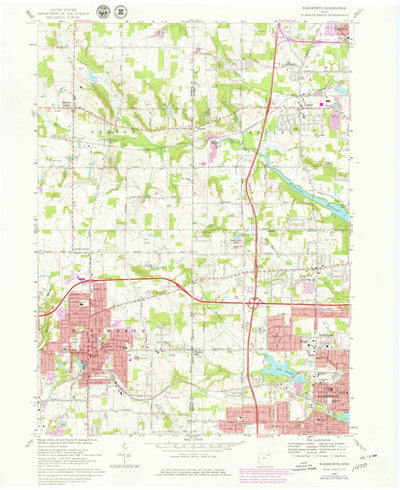 United States Geological Survey Wadsworth, OH (1969, 24000-Scale) digital map
