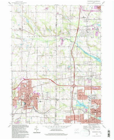 United States Geological Survey Wadsworth, OH (1994, 24000-Scale) digital map
