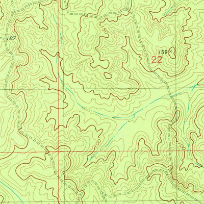 United States Geological Survey Wagarville, AL (1982, 24000-Scale) digital map