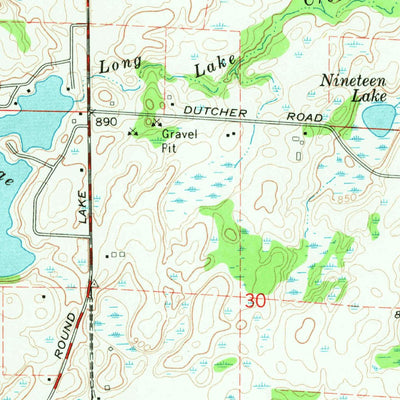 United States Geological Survey Wagarville, MI (1969, 24000-Scale) digital map