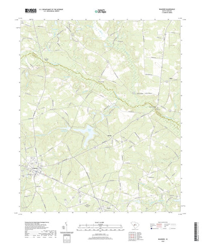 United States Geological Survey Wagener, SC (2020, 24000-Scale) digital map