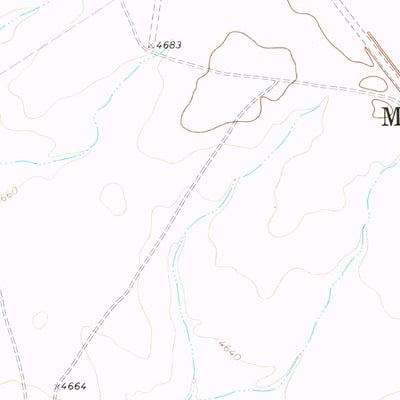 United States Geological Survey Waggoner Ranch, NM (1972, 24000-Scale) digital map