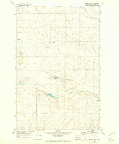 United States Geological Survey Wagner Lake, WA (1969, 24000-Scale) digital map