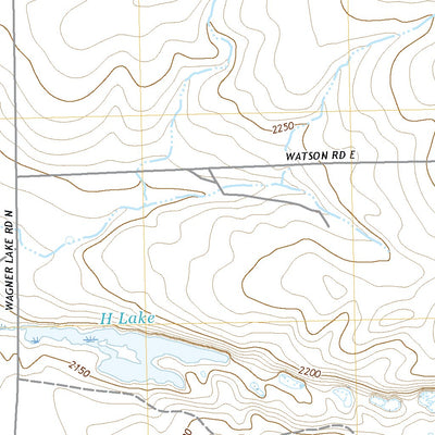 United States Geological Survey Wagner Lake, WA (2020, 24000-Scale) digital map