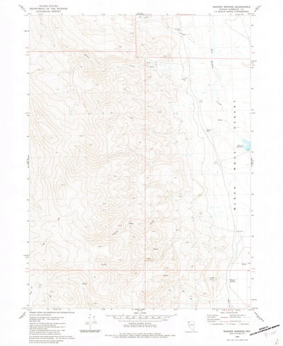 United States Geological Survey Wagner Springs, NV (1980, 24000-Scale) digital map