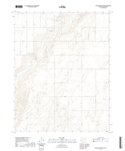 United States Geological Survey Wagon Bed Spring SW, KS (2022, 24000-Scale) digital map
