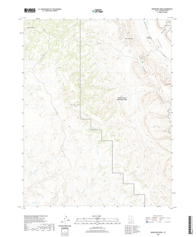 United States Geological Survey Wagon Box Mesa, UT (2020, 24000-Scale) digital map