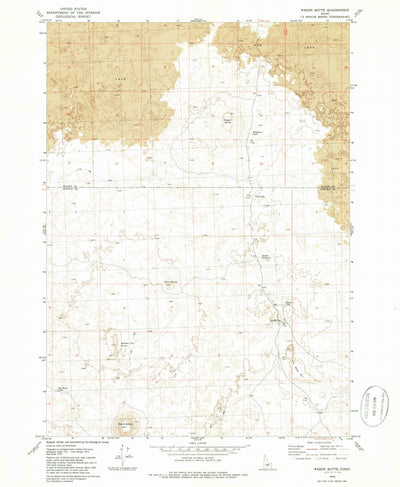 United States Geological Survey Wagon Butte, ID (1979, 24000-Scale) digital map
