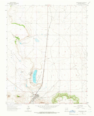 United States Geological Survey Wagon Mound, NM (1964, 24000-Scale) digital map