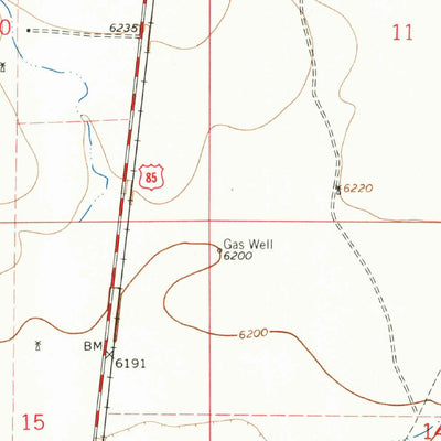 United States Geological Survey Wagon Mound, NM (1964, 24000-Scale) digital map