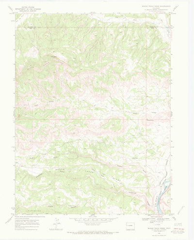 United States Geological Survey Wagon Track Ridge, CO (1968, 24000-Scale) digital map